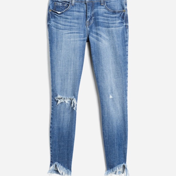 pistola Denim - Pistola Ivy Distressed Uneven Fray Hem Skinny Jeans BNWOT MSRP $88 30” waist